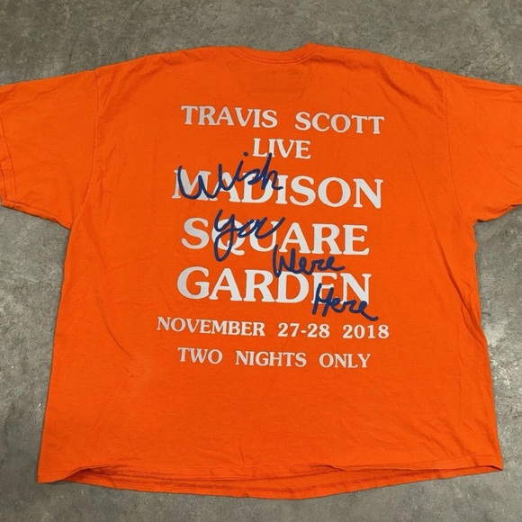 Travis Scott Other - Travis Scott Concert T shirt Madison Square Garden Size XL